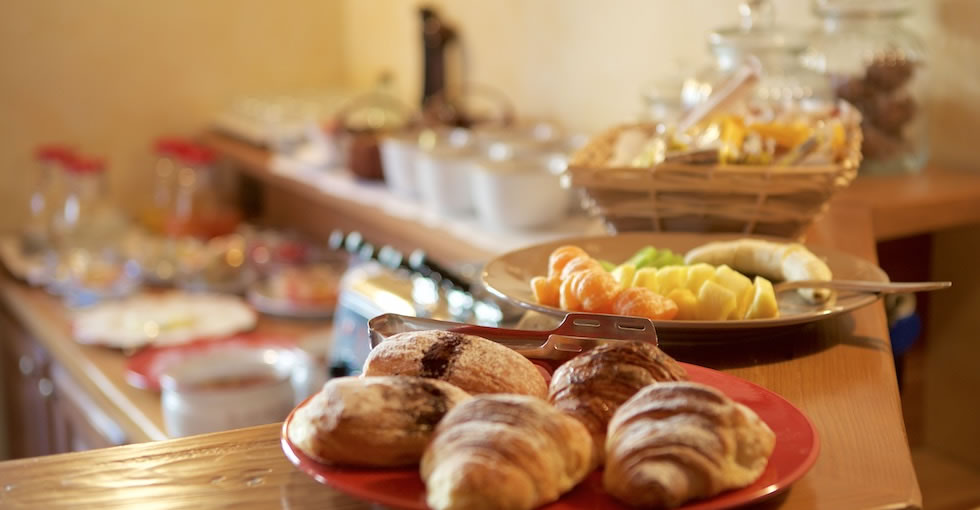 La colazione all'Hotel Croux